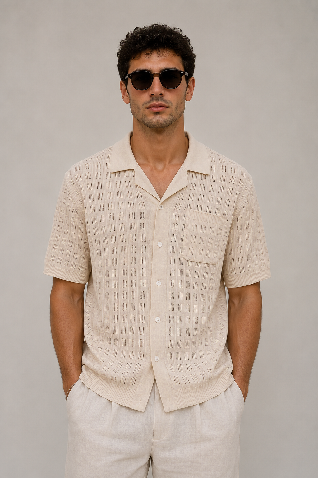 Skyline Avenue  Knit Resort Shirt