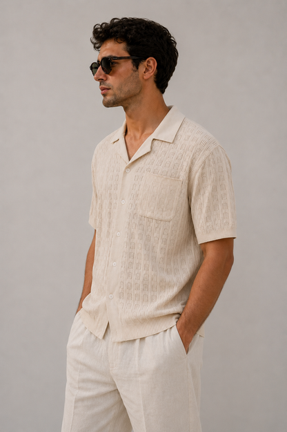 Skyline Avenue  Knit Resort Shirt