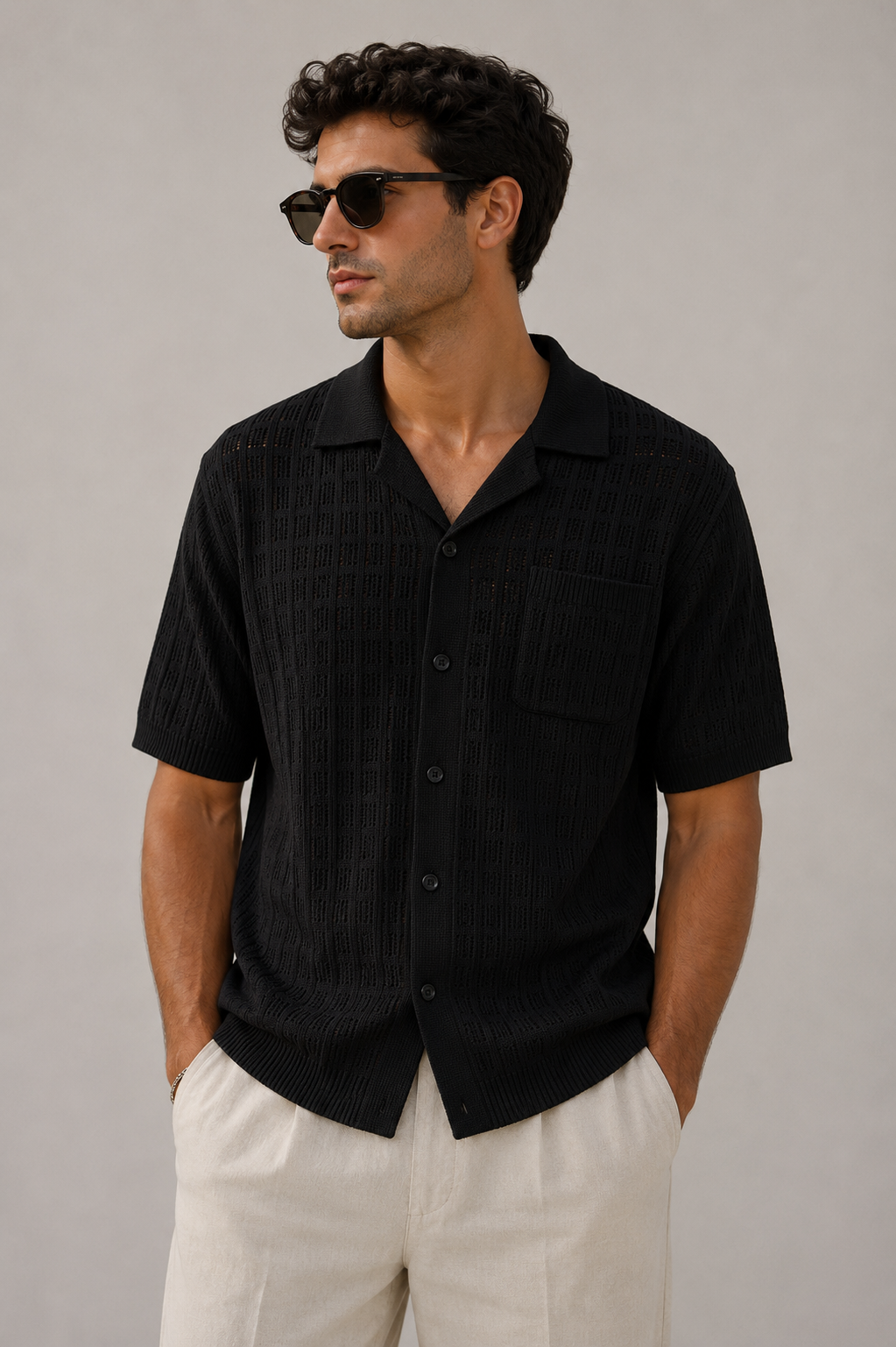 Skyline Avenue  Knit Resort Shirt