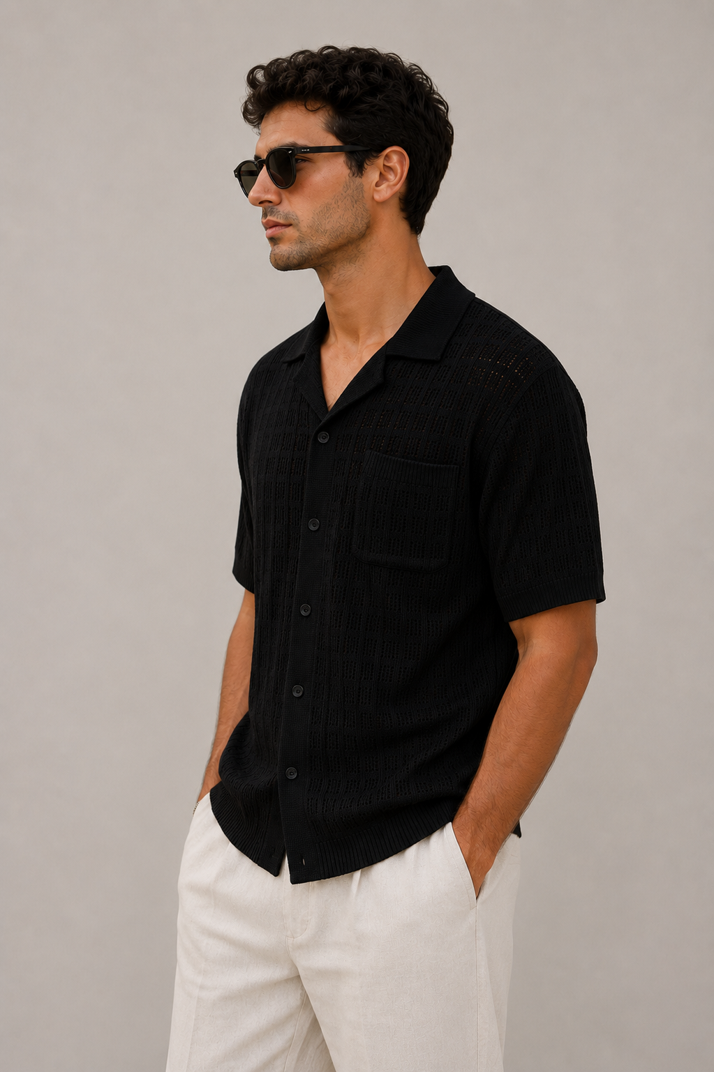 Skyline Avenue  Knit Resort Shirt